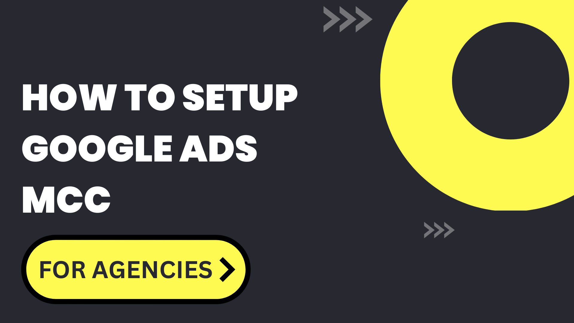 google ads mcc setup